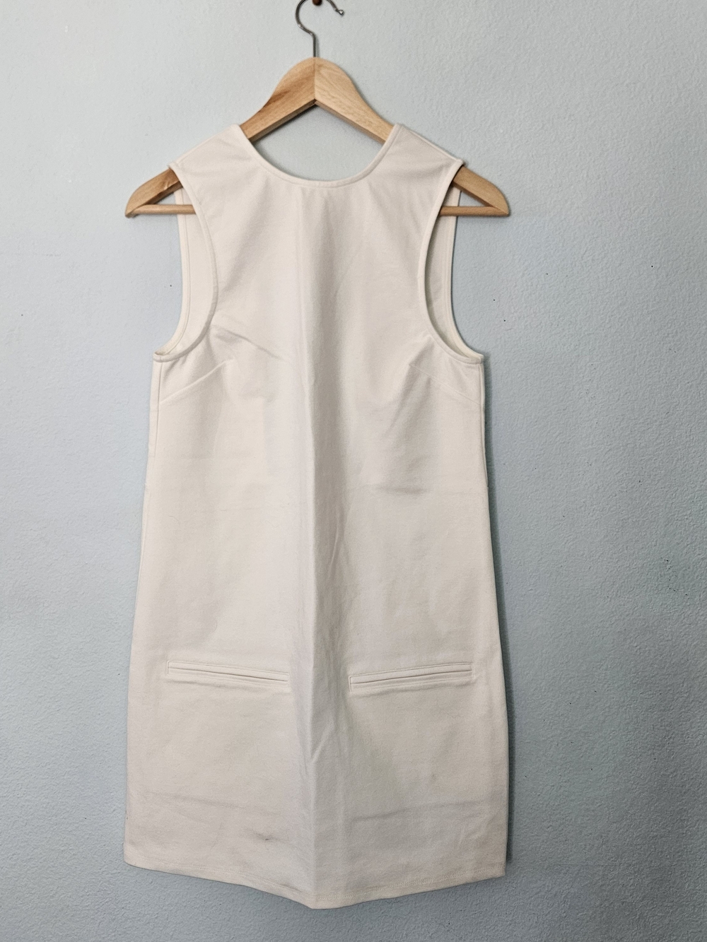 Tobi Cream Sleeveless Mini Shift Dress